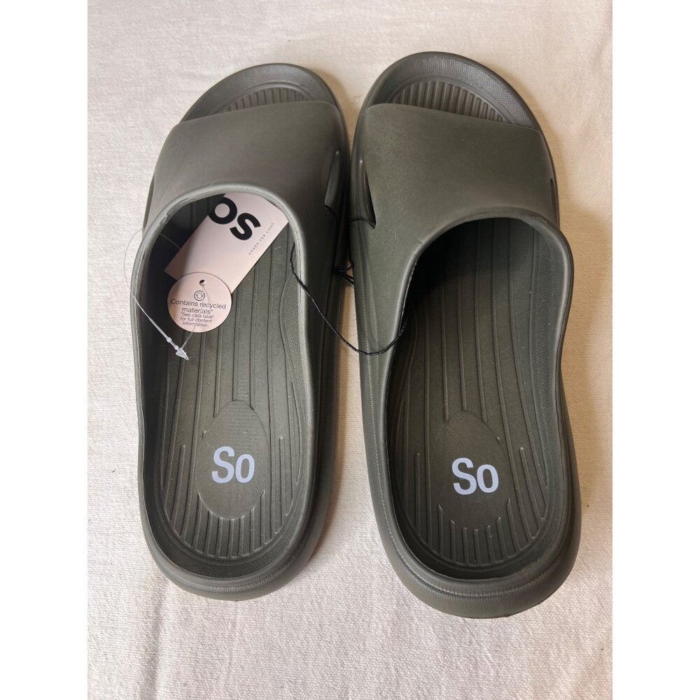 So Moss Moss Green Slide Sandals Women 10 Eco-Friendly Lightweight & Comfortable